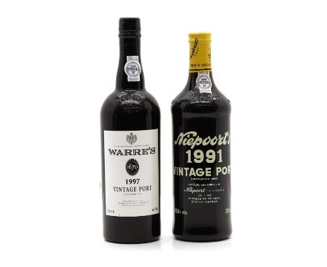 Niepoort, Vintage Port, 1991 (1), together with a Warres, Vintage Port, 1997 (1)Condition ReportPlease note we cannot guarant
