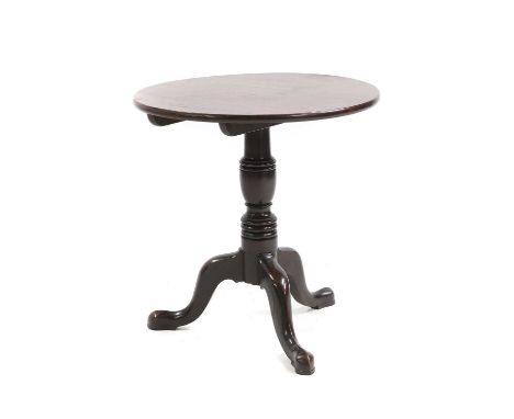 A George III mahogany tripod table 58cm diameter61cm highProvenance: The Estate of the Late Jackie Mann