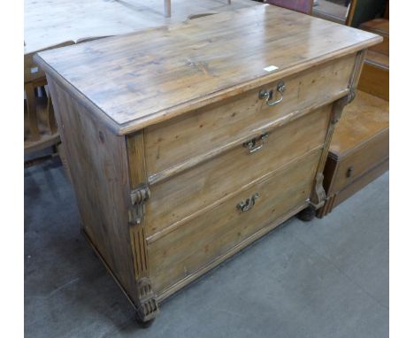 A 19th Century French three drawer commode 