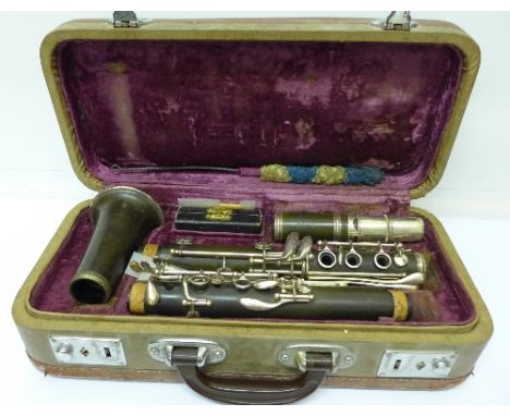 A Selmer clarinet, cased