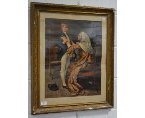After George Joy, Nelson's First Farewell, Pears type colour print, visible, 50 x 40cm.