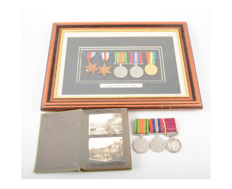 Military Interest, a quantity of medals and related ephemera mainly related to three individuals, Pte. George Petttitt 491800