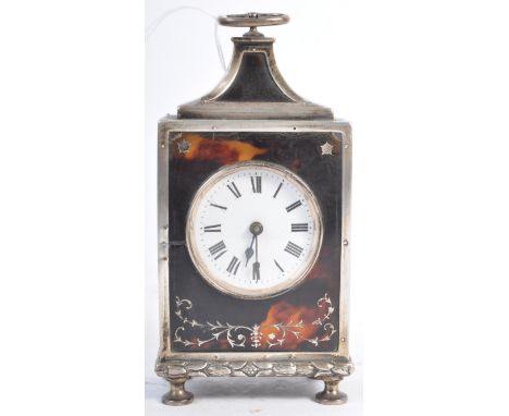 Charles &amp; Richard Comyns - Howard &amp; Co London - A rare early 20th Century English antique hallmarked silver and torto