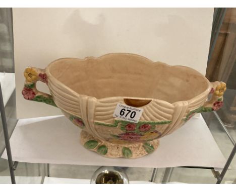A vintage Arthur Woods posy bowl and same period a/f jug (chips to base).
