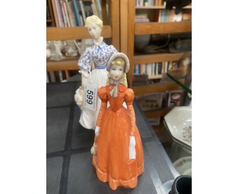 A Royal Worcester 'Morning Walk' &amp; 'Rendezvous' figures