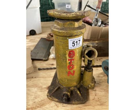 A vintage bottle jack
