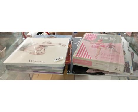 A quantity of books, A calendar &amp; A vintage box depicting erotic ladies