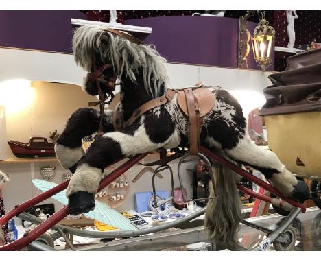 A vintage toddler rocking horse
