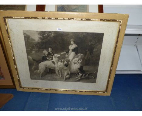 A large Fred Morgan black and white Print 'Queen Alexandra', 42" x 33 3/4".