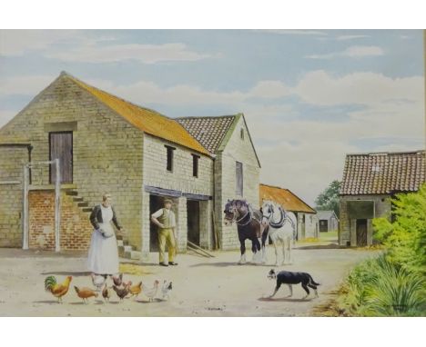 'Harome' North Yorkshire, watercolour by Alfred M Alderson (British mid/late 20th century) signed titled and dated 1994, 37cm