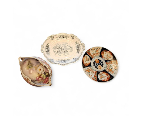 Collection of ceramics & Glass ( 14 items ) To Include A set of 8 Scandinavian Figgio Flint rectangle  fish design plates and