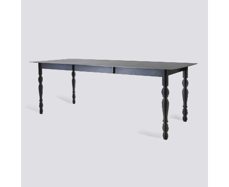 Gregor Jenkin Studio, a 'Van die Stel' dining table, steel, signed,210cm wide90cm deep75.5cm highCondition ReportWith scuffs,