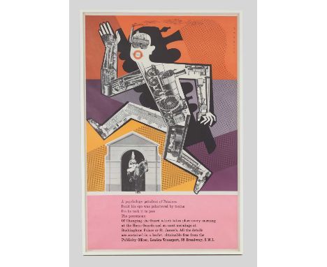 FHK Henrion (1914-1990), a lithographic poster, for London Transport, designed 1956,103.5 x 66.5cm, framed with UV glassCondi