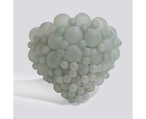 Murano, a bubble wall light, c.1990, of Art Deco design,34cm wide22cm deep27cm high