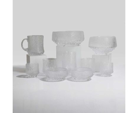 Tapio Wirkkala (Finnish, 1915-1985) for Iittala, an 'Ultima Thule' suite, originally designed in 1968, of recent manufacture,