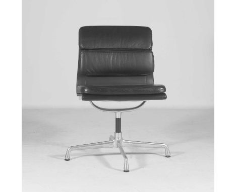 Charles Eames (American, 1907-1978) and Ray Eames (American, 1912-1988), an 'EA 208' swivel office chair, no sabots,5cm wide5