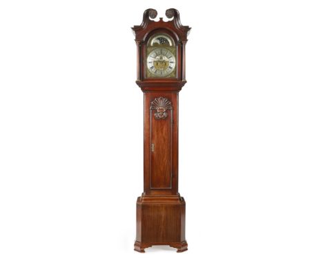 FINE GEORGE II MAHOGANY LONGCASE CLOCK, MILES WEDRED (WETHERHEAD), KIRKBY LONSDALE, THE CASE ATTRIBUTED TO GILLOWS  MID 18TH 
