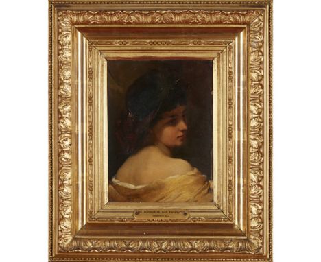 19TH CENTURY EUROPEAN SCHOOL  THE BURGOMASTER'S DAUGHTER   oil on panel  23cm x 17cm (9in x 6.75in)