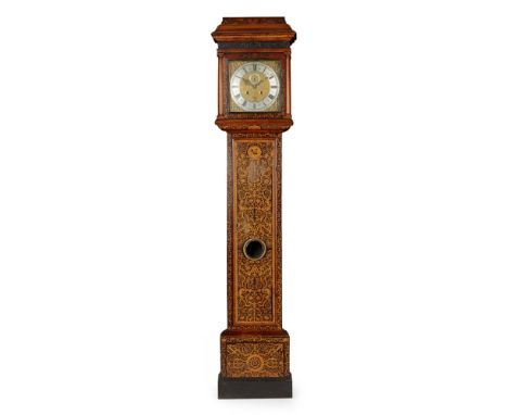 QUEEN ANNE SEAWEED MARQUETRY LONGCASE CLOCK, ROBERT PIKE, LONDON    EARLY 18TH CENTURY    the moulded cornice above an 11-inc