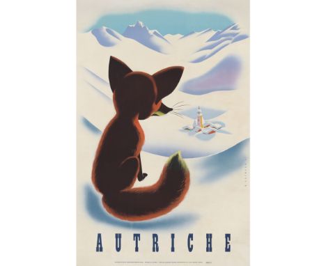 W. HOFMANN  AUTRICHE   lithograph, 1947, condition A-; backed on linen  102cm x 64cm (40in x 25in)