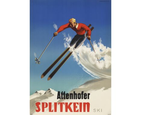 HARALD DAMSLETH  SPLITKEIN   lithograph, 1939, condition A; not backed  127cm x 90cm (50in x 35.5in)