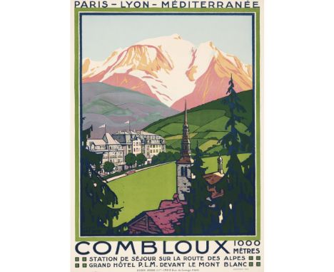 ROGER BRODERS (1993-1953)   COMBLOUX   lithograph, 1925, condition A-; backed on linen, framed  108cm x 77cm (42.5in x 30in)