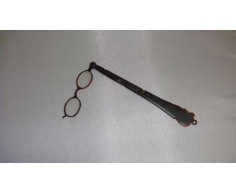 Victorian tortoiseshell lorgnette 