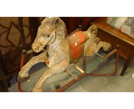 Vintage Mobo Prarie King metal rocking horse