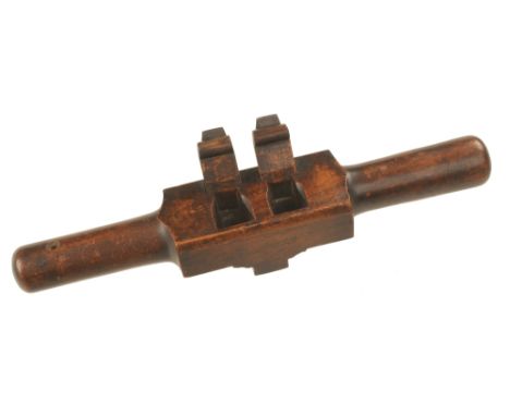 A beech handrail shave by MOSELEY London marked 5/8 and 1 1/2 with scrolled wedges G++ 
