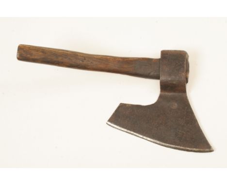 An 18c Austrian R/H side axe with makers mark and 9" edge G