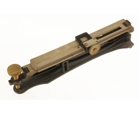 An India Pattern clinometer by P.T.I. Co Mk V1 No B1982 dated 1940 with Broad Arrow in orig leather sling case G++