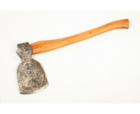 A large felling axe by WARD with 7" edge and well fitted yew wood handle by Bill Carter G
