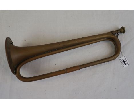 Vintage WW2 Military Bugle Dated 1946 And Marked With The Broad Arrow, Maker Marked For Henry Potter Of Charing Cross Rd, Lon