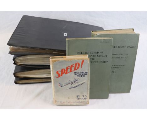 Schneider Cup related books and ephemera collection. The Coupe d'Aviation Maritime Jacques Schneider, commonly called the Sch