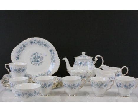 Colclough Teaset with Teapot in "Braganza" pattern