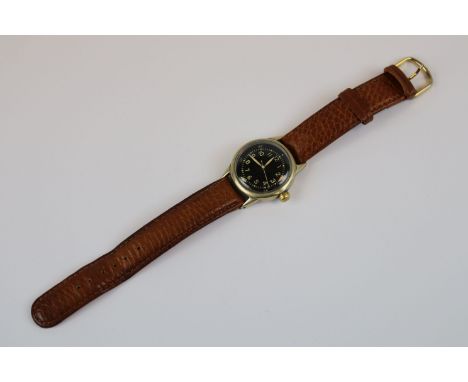 A Vintage WW2 Era Military Wristwatch, Marked To The Rear With The Broad Arrow.