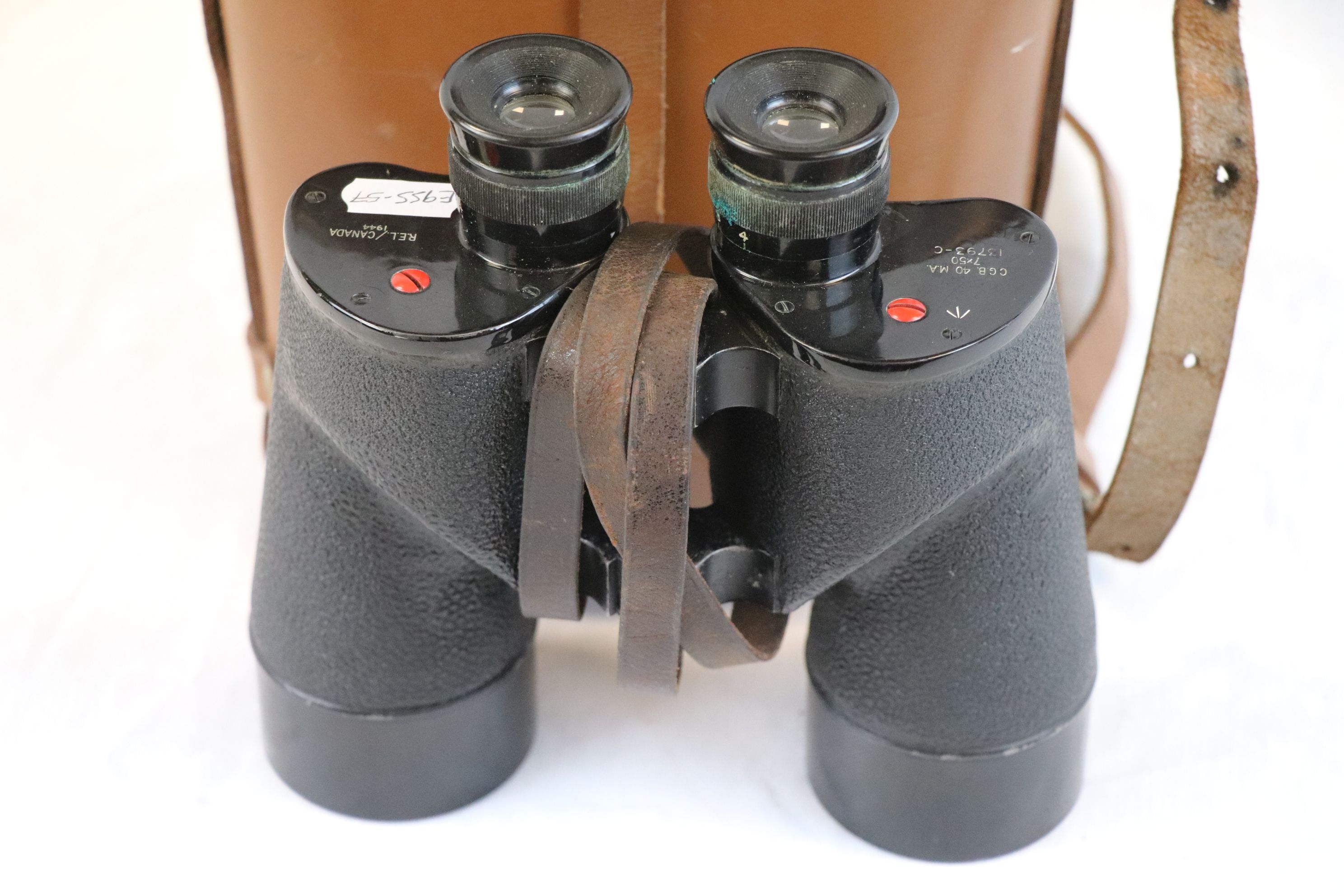 Pair Of WW2 Canadian Binoculars, C.G.B. 40 M.A. 7x50 13793C. Dated