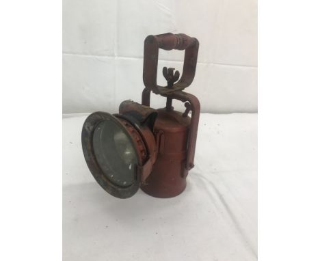An early 20th century Paraffin railway lamp