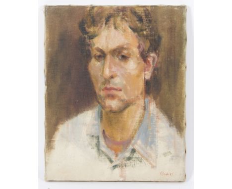 Constance B Nash (British 1921-2015)/Portrait of a Man/signed and dated '87/oil on canvas, 51cm x 41cm and/four others Condit