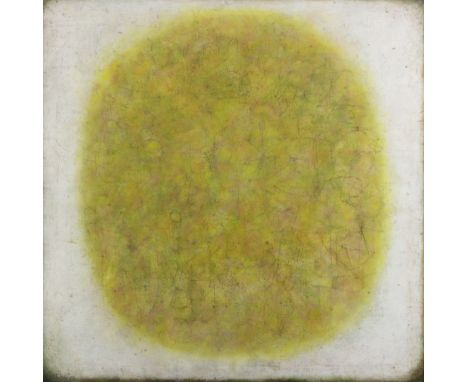 Douglas Owen Portway (South African 1922-1993)/Abstract Composition in Yellow/signed and dated '77/oil on canvas, 124cm x 124