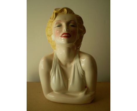 MARILYN MONROE CERAMIC HAND PAINTED STORAGE JAR, 34CM