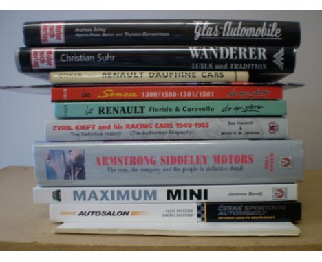 'WANDERER, LUXIS AND TRADITION' BY SUHR 'ARMSTRONG SIDDELEY MOTORS' BY SMITH 'GLAS-AUTOMOBILE' BY SCHEY 