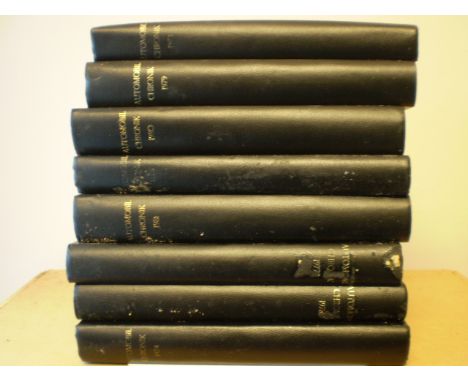 8 VOLUMES OF 'AUTOMOBILE CHRONIK'
