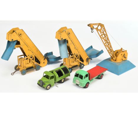 Dinky Toys Unboxed Group To Include 432 Guy Warrior - Green cab and chassis, red back and Supertoy hubs, 252 Bedford Refuse C
