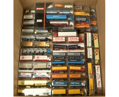 Wiking a group of HO scale Commercial Vehicles - to include 3 x multipack sets, Mercedes TRuck &amp; Trailer - "Kolb"; Scania