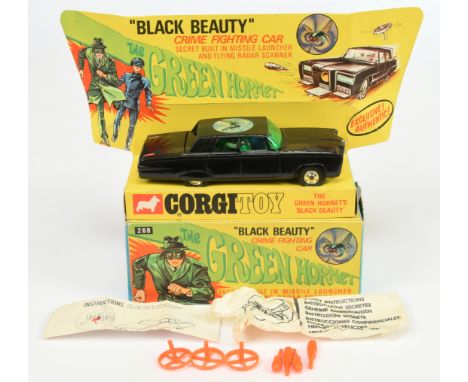 Corgi Toys 268 "The Green Hornet" Black Beauty - Black body, green windows, spun hubs - Excellent overall in a Good Plus to E