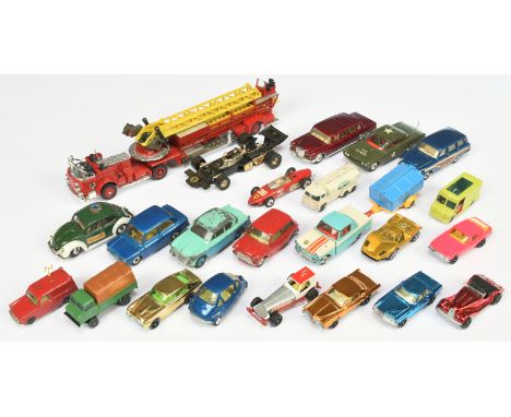 Corgi Toys Unboxed Group Of To Include American La France Fire Engine, Oldsmobile "Staff" Car, Mercedes 600 Pullman, plus oth