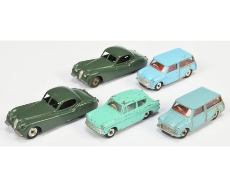 Dinky Toys Unboxed Group Of 5 To Include - (1) 155 Ford Anglia Turquoise with harder to find pale blue interior, (2) 199 Aust