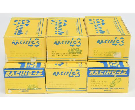 Racing 43 (La MIniera) white metal and resin 1/43rd scale kits to include Subaru Impreza; Mitsubishi Lancer Evo, plus others 