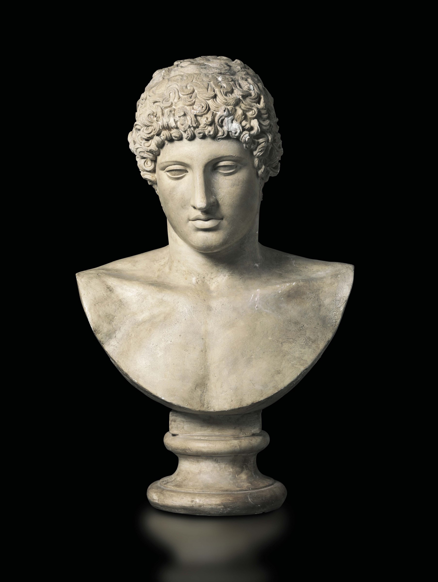 Busto in gesso dell'imperatore Adriano (?), XIX-XX secolo, altezza cm ...